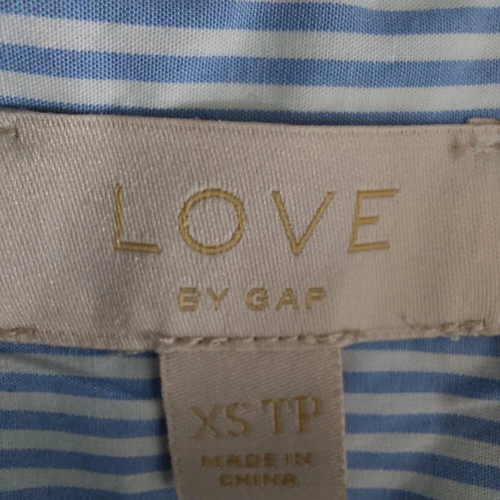 LOVE By Gap 100% Cotton Shirt Tonic Dress, Oversize XS - Picture 5 of 10
